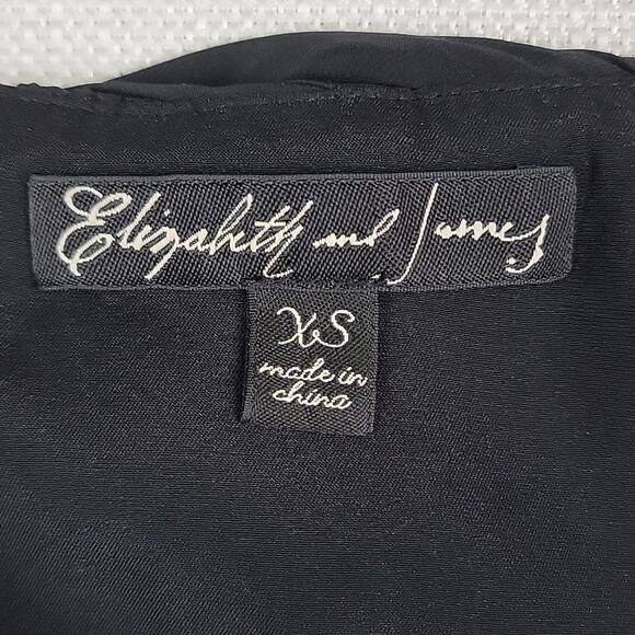 Elizabeth and James Black Silk Twist Knot Pleated Mini Skirt XS - Picture 11 of 14